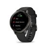 Montre Garmin Venu 4 - 41 mm Gray bracelet Silicone Noir