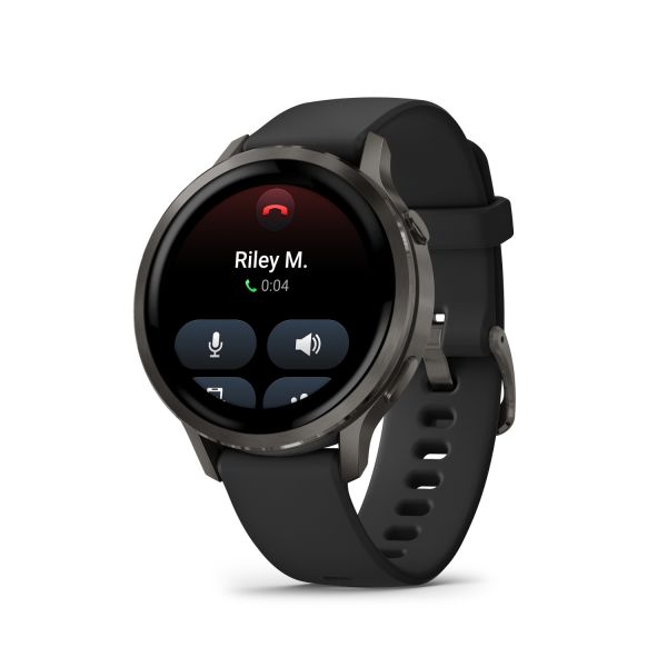 Montre Garmin Venu 4 - 41 mm Gray bracelet Silicone Noir