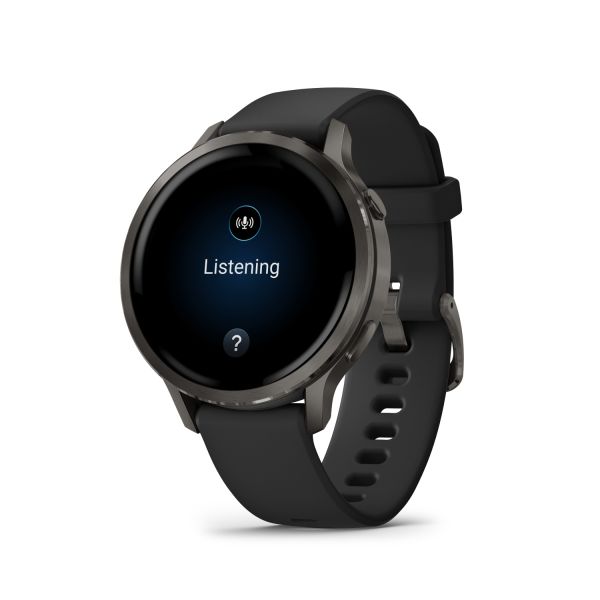 Montre Garmin Venu 4 - 41 mm Gray bracelet Silicone Noir