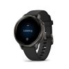 Montre Garmin Venu 4 - 41 mm Gray bracelet Silicone Noir