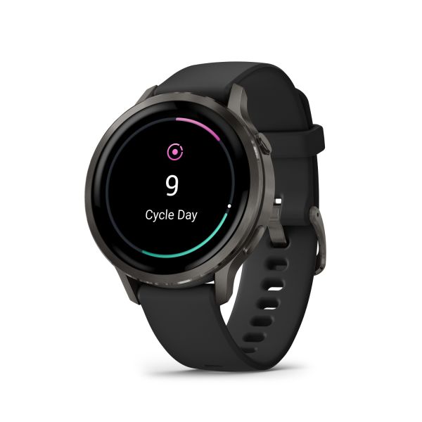 Montre Garmin Venu 4 - 41 mm Gray bracelet Silicone Noir