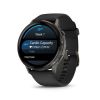 Montre Garmin Venu 3 Black bracelet cuir noir