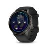 Montre Garmin Venu 4 - 45 mm Gray Bracelet en silicone Noir