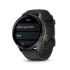 Montre Garmin Venu 4 - 45 mm Gray Bracelet en silicone Noir