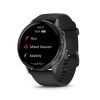 Montre Garmin Venu 3 Black bracelet cuir noir