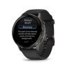 Montre Garmin Venu 4 - 45 mm Gray Bracelet en silicone Noir