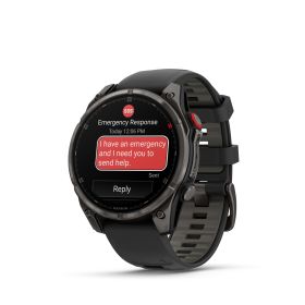 Montre Garmin Fenix 8 Pro 47mm AMOLED Sapphire Titane Bracelet Noir