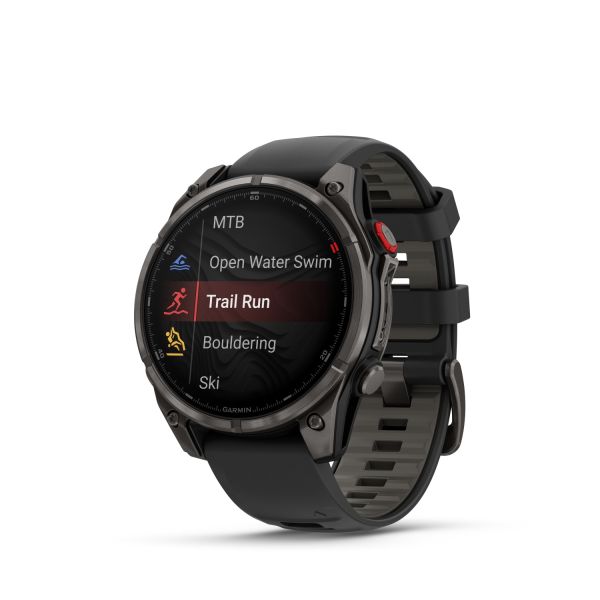 Montre Garmin Fenix 8 Pro 47mm AMOLED Sapphire Titane Bracelet Noir