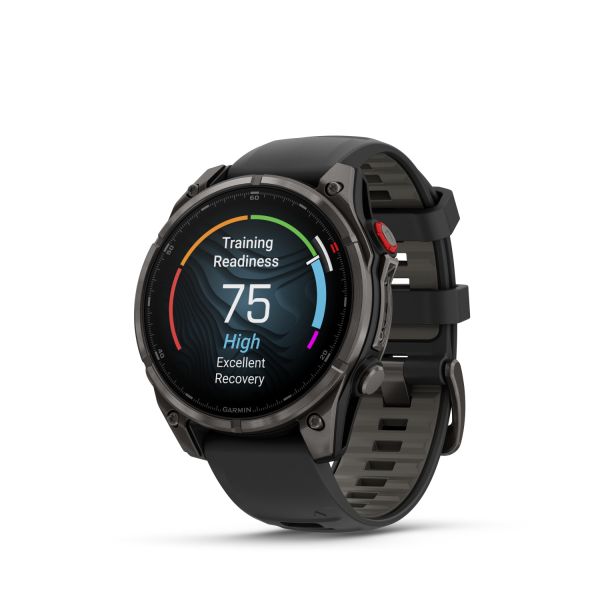 Montre Garmin Fenix 8 Pro 47mm AMOLED Sapphire Titane Bracelet Noir