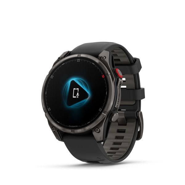 Montre Garmin Fenix 8 Pro 47mm AMOLED Sapphire Titane Bracelet Noir