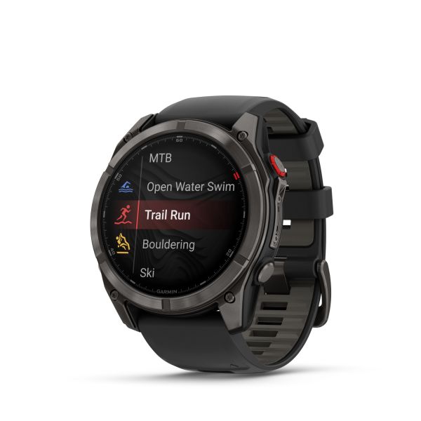 Montre Garmin Fenix 8 Pro 51mm AMOLED Sapphire Titane Bracelet Noir