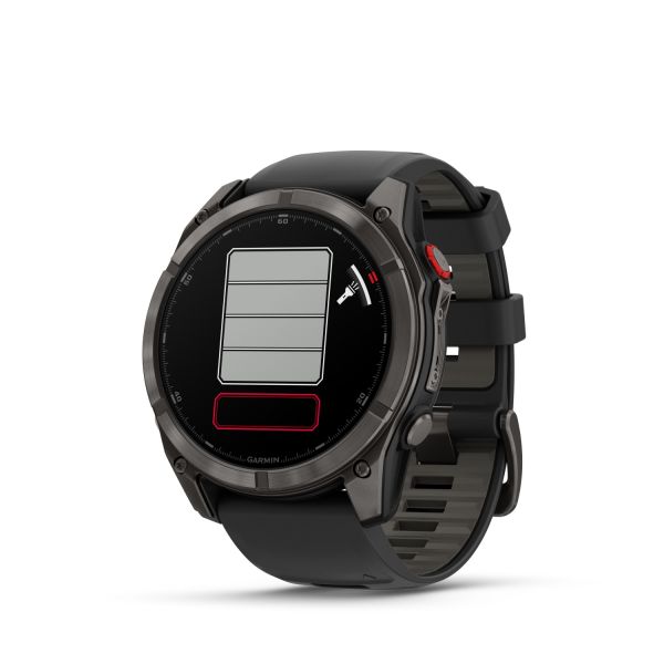Montre Garmin Fenix 8 Pro 51mm AMOLED Sapphire Titane Bracelet Noir