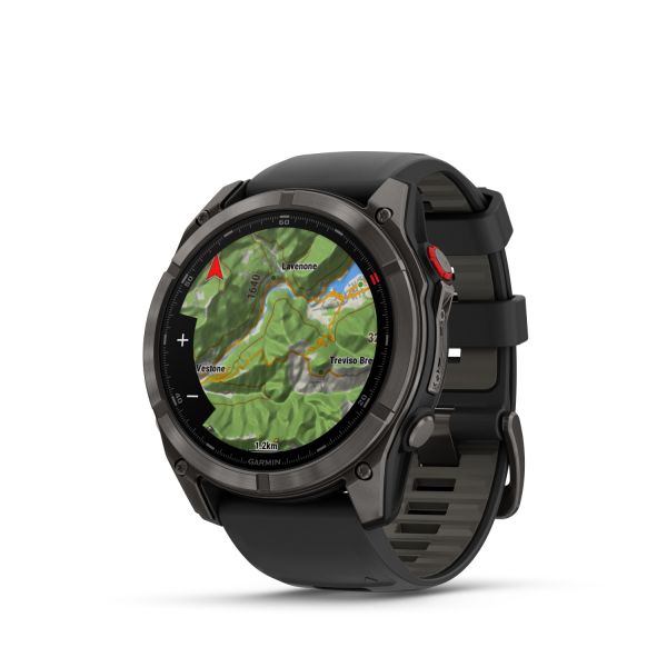 Montre Garmin Fenix 8 Pro 51mm AMOLED Sapphire Titane Bracelet Noir