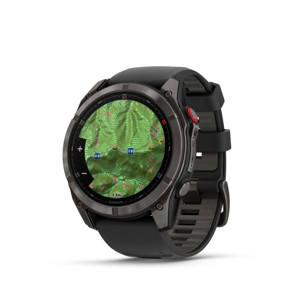 Montre Garmin Fenix 8 Pro 51mm AMOLED Sapphire Titane Bracelet Noir