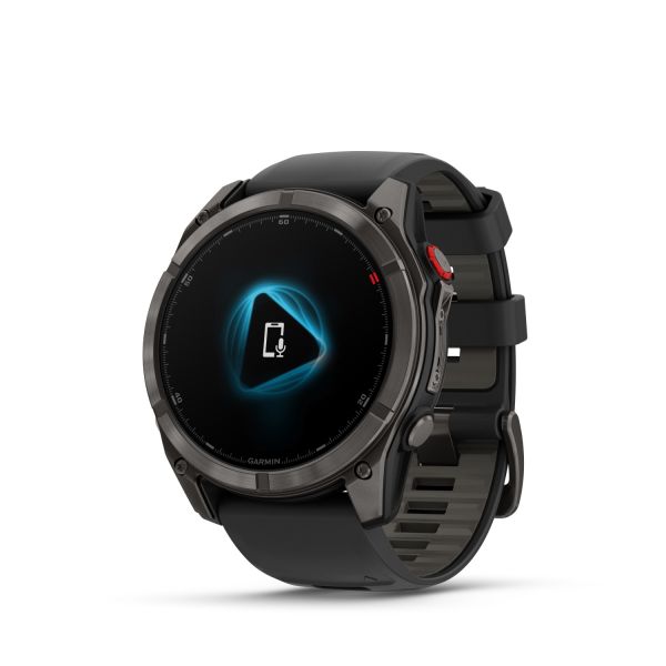 Montre Garmin Fenix 8 Pro 51mm AMOLED Sapphire Titane Bracelet Noir