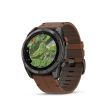 Montre Garmin Fenix 8 Pro 51mm AMOLED Sapphire Titane Bracelet Cuir + Silicone