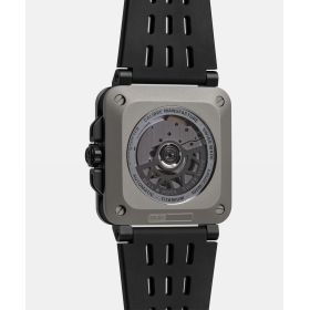 Montre BELL & ROSS BR-X3 Black Titanium Bracelet Caoutchouc