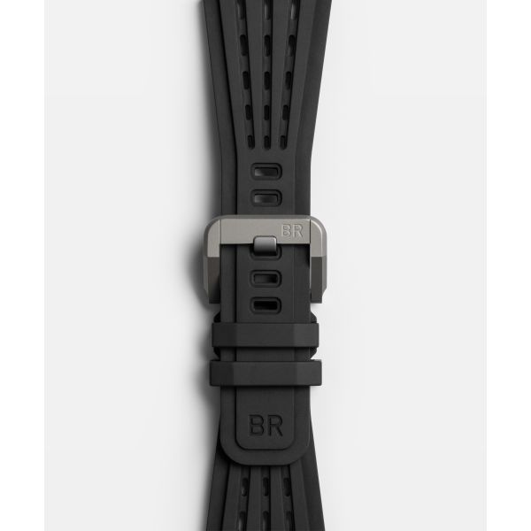 Montre BELL & ROSS BR-X3 Black Titanium Bracelet Caoutchouc