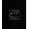 Montre BELL & ROSS BR-X3 Black Titanium Bracelet Caoutchouc
