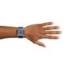 Montre BELL & ROSS BR-X3 Blue Steel Bracelet Caoutchouc