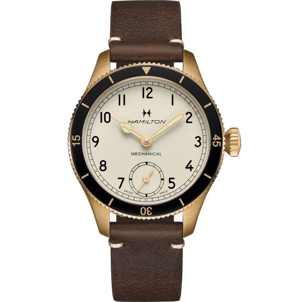 Montre Hamilton Khaki Aviation Pilot Pioneer 38mm Cadran Crème