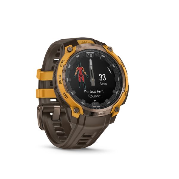 Montre Garmin Instinct Crossover - 50mm AMOLED Bronze Orange Pastel