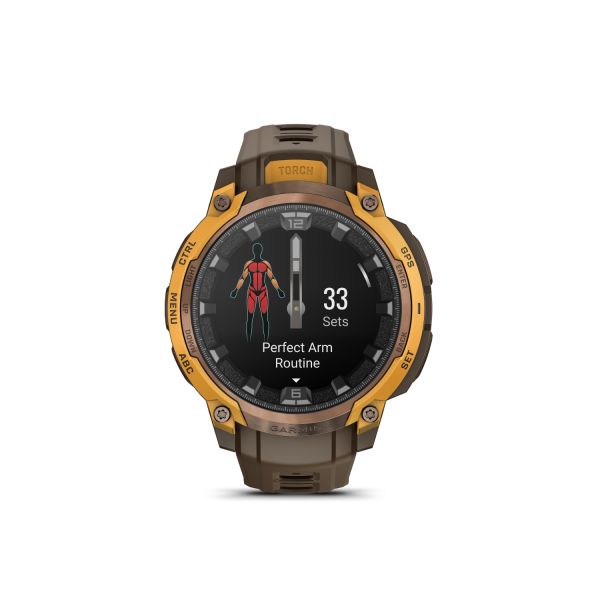 Montre Garmin Instinct Crossover - 50mm AMOLED Bronze Orange Pastel