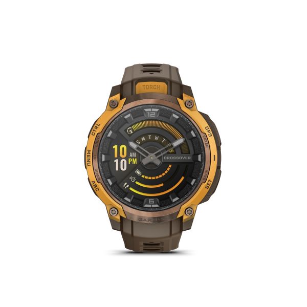 Montre Garmin Instinct Crossover - 50mm AMOLED Bronze Orange Pastel