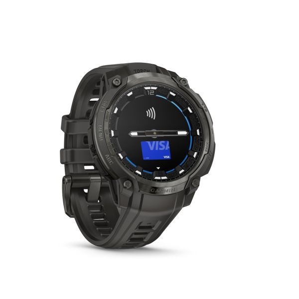Montre Garmin Instinct Crossover 50mm AMOLED Grise Charbon