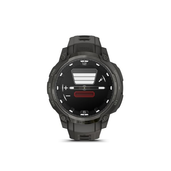Montre Garmin Instinct Crossover 50mm AMOLED Grise Charbon