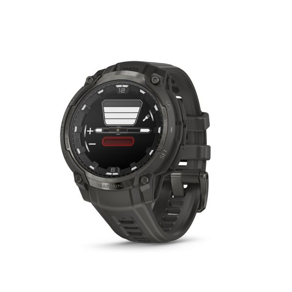 Montre Garmin Instinct Crossover 50mm AMOLED Grise Charbon