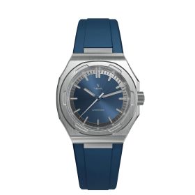 Montre Yema Urban Traveller Cadran Bleu Bracelet Caoutchouc
