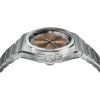 Montre Yema Urban Traveller Cadran Brun Bracelet Acier