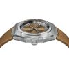Montre Yema Urban Traveller Cadran Brun Bracelet Caoutchouc