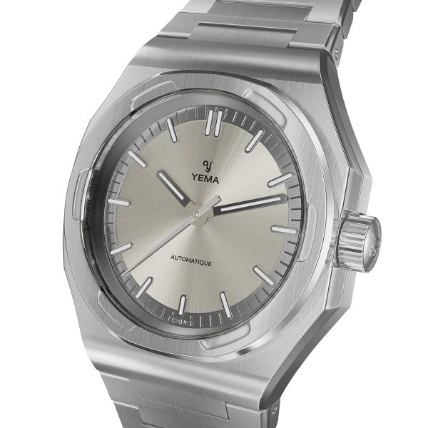 Montre Yema Urban Traveller Cadran Ivoire Bracelet Acier