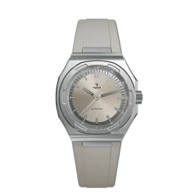 Montre Yema Urban Traveller Cadran Ivoire Bracelet Caoutchouc