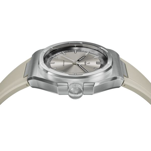 Montre Yema Urban Traveller Cadran Ivoire Bracelet Caoutchouc