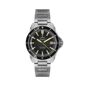 Montre Yema Navygraf Heritage Cadran Noir Bracelet Acier