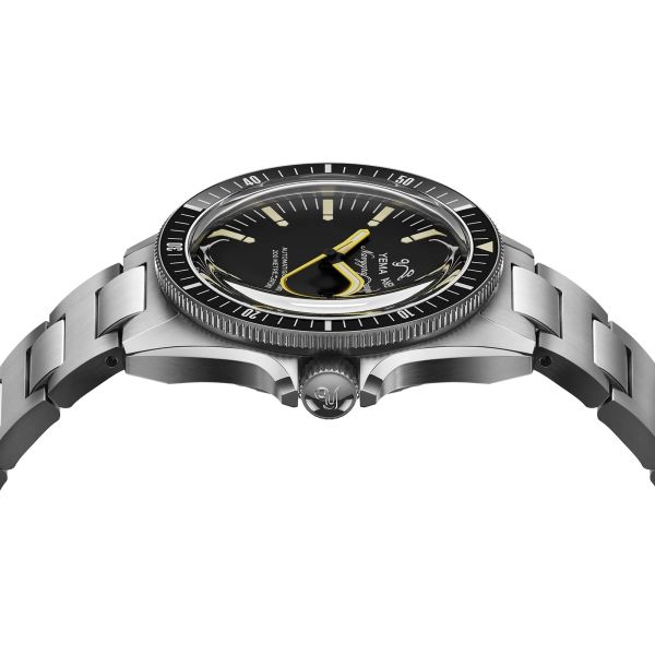 Montre Yema Navygraf Heritage Cadran Noir Bracelet Acier