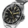 Montre Yema Navygraf Heritage Cadran Noir Bracelet Acier