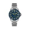Montre Yema Navygraf Heritage Cadran Bleu Bracelet Acier