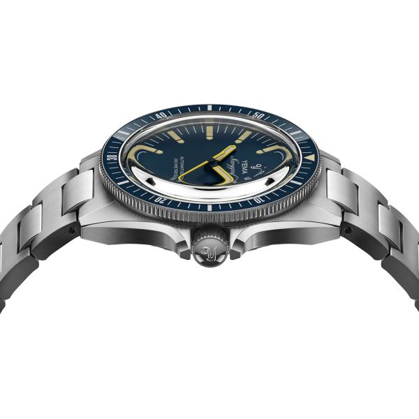 Montre Yema Navygraf Heritage Cadran Bleu Bracelet Acier