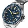 Montre Yema Navygraf Heritage Cadran Bleu Bracelet Acier