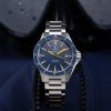 Montre Yema Navygraf Heritage Cadran Bleu Bracelet Acier