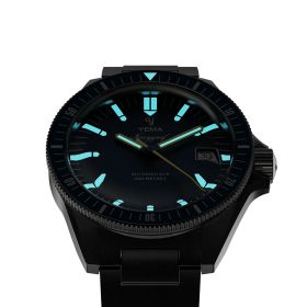 Montre Yema Navygraf Heritage Cadran Bleu Bracelet Caoutchouc