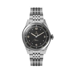 Montre Yema Flygraf Pilot Cadran Noir Bracelet Acier