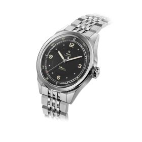 Montre Yema Flygraf Pilot Cadran Noir Bracelet Acier