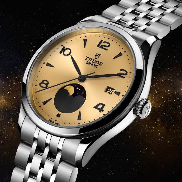 MONTRE TUDOR 1926 LUNA CADRAN CHAMPAGNE BRACELET ACIER