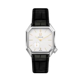 Montre MARCH LA.B Mansart Petite Seconde Cadran Shelter Bracelet Alligator Noir