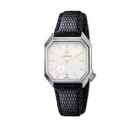 Montre MARCH LA.B Mansart Petite Seconde Cadran Shelter Bracelet Lézard Noir